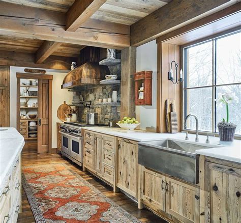 rustic farmhouse style kitchen cabinets